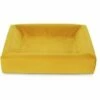 Bia Bed Bia Bed Royal Fluweel Hoes Voor Hondenmand Oker