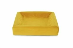Bia Bed Bia Bed Royal Fluweel Hoes Voor Hondenmand Oker
