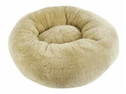 Foeiii Foeiii Hondenmand Cozy Pluche Relax Donut Camel