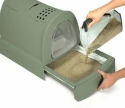 Imac Imac Kattenbak Zuma Met Schuiflade Groen -SWEET PETS Winkel imac imac kattenbak zuma met schuiflade groen 2