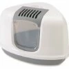 Savic Savic Hoek Kattenbak Nestor Grijs / Wit -SWEET PETS Winkel savic savic hoek kattenbak nestor grijs wit