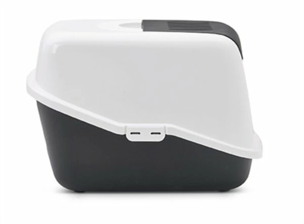 Savic Savic Kattenbak Nestor Wit / Zwart 4 Savic Savic Kattenbak Nestor Wit / Zwart - Afbeelding 3