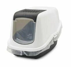 Savic Savic Kattenbak Nestor Wit / Zwart 8 Savic Savic Kattenbak Nestor Wit / Zwart -SWEET PETS Winkel savic savic kattenbak nestor wit zwart 3