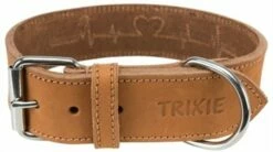 Trixie Trixie Halsband Hond Rustic Vetleer Heartbeat Bruin