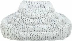 Trixie Trixie Hondenmand Mila Hoekig Pluche Wit / Grijs