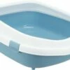 Trixie Trixie Kattenbak Primo Met Rand Blauw / Wit 2 Trixie Trixie Kattenbak Primo Met Rand Blauw / Wit -SWEET PETS Winkel trixie trixie kattenbak primo met rand blauw wit