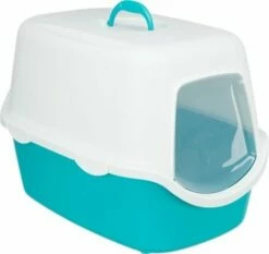 Trixie Trixie Kattenbak Vico Turquoise / Wit