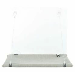 Trixie Trixie Kattenmand Hangmat Raam Velours Grijs -SWEET PETS Winkel trixie trixie kattenmand hangmat raam velours grij 2