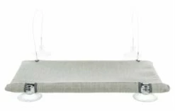 Trixie Trixie Kattenmand Hangmat Raam Velours Grijs