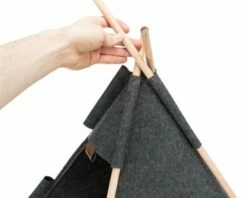 Trixie Trixie Kattenmand Tipi Vilt Antraciet -SWEET PETS Winkel trixie trixie kattenmand tipi vilt antraciet 4