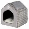 Trixie Trixie Relax Iglo Hondenhuis Silas Grijs/creme -SWEET PETS Winkel trixie trixie relax iglo hondenhuis silas grijs cr