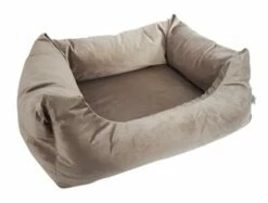 Nieuwe Producten -SWEET PETS Winkel woefwoef madison friends hondenmand velvet taupe 1